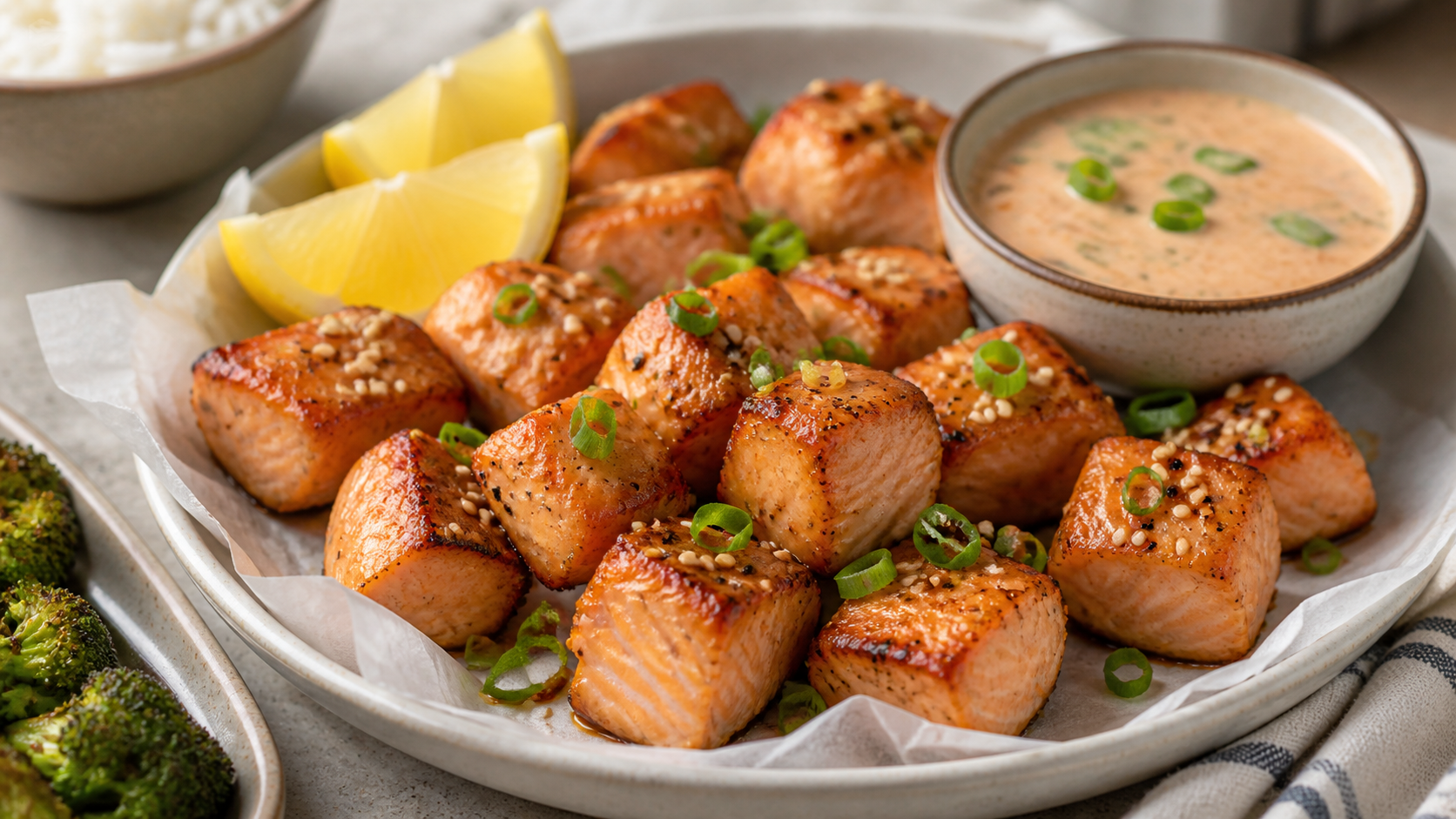 Air Fryer Salmon Bites