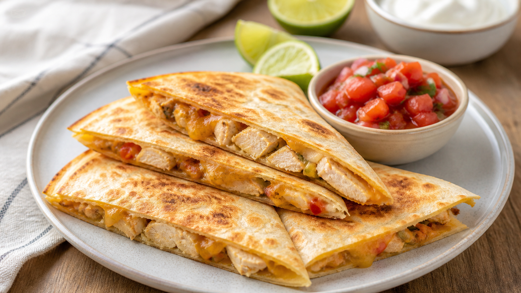 Air Fryer Chicken Quesadilla